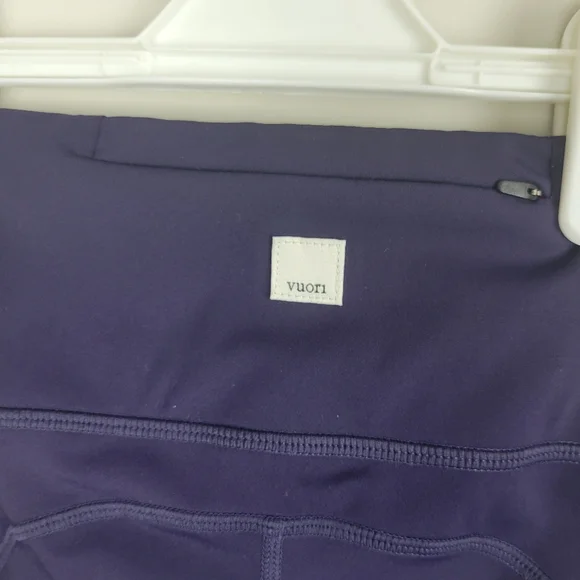 VUORI Stride Running Workout Leggings Dark Purple XS High Rise - Picture 7 of 11